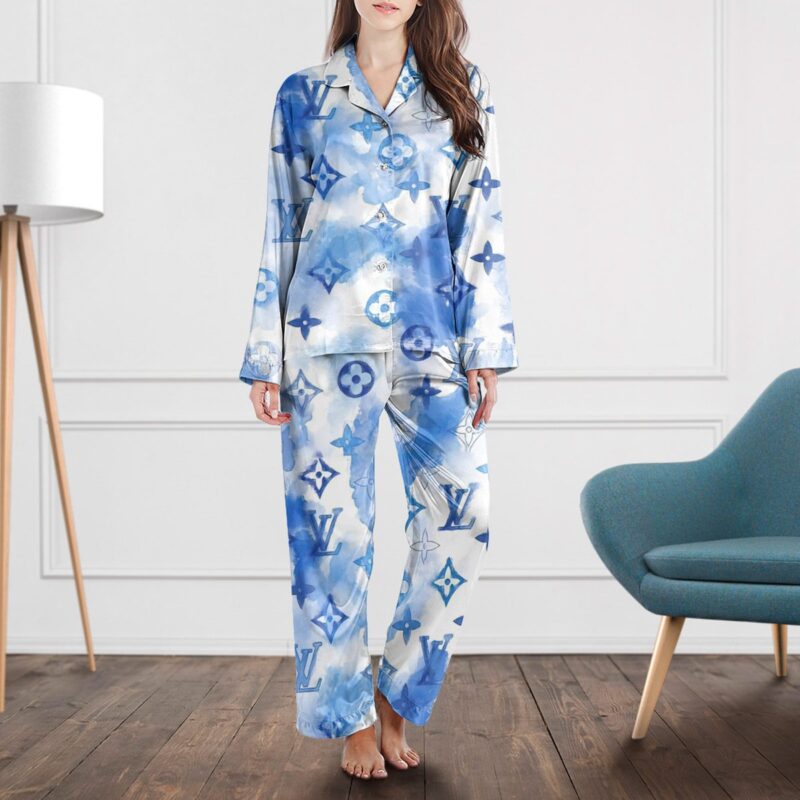 LV Monogram Long Satin Pajama Set PJS1020