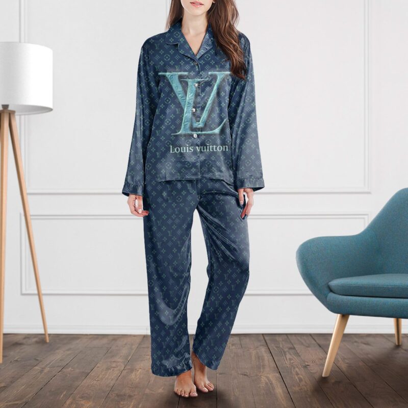 LV Monogram Long Satin Pajama Set PJS1023