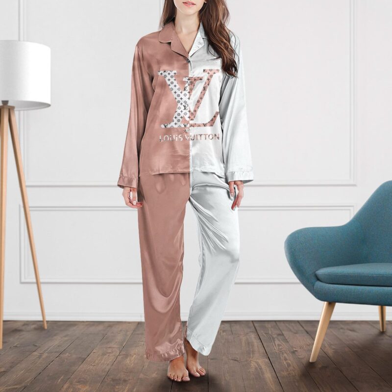 LV Monogram Long Satin Pajama Set PJS1024