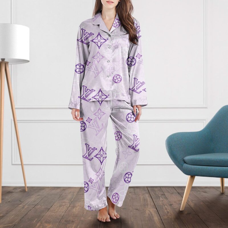 LV Monogram Long Satin Pajama Set PJS1031