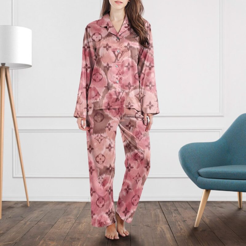 LV Monogram Long Satin Pajama Set PJS1035