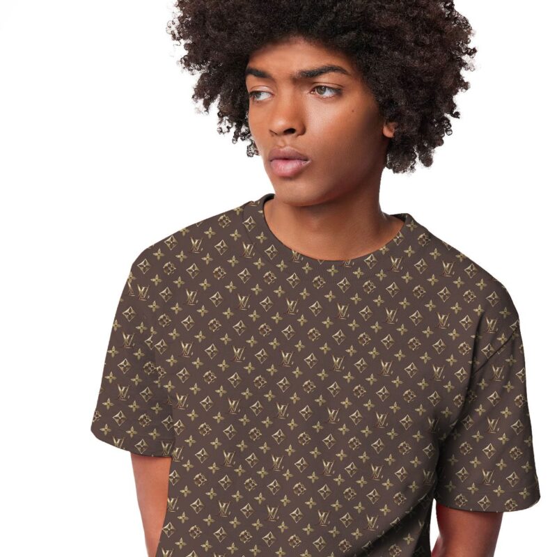 LV Monogram Luxury Unisex T Shirt For Lady Gentleman USL1007 3