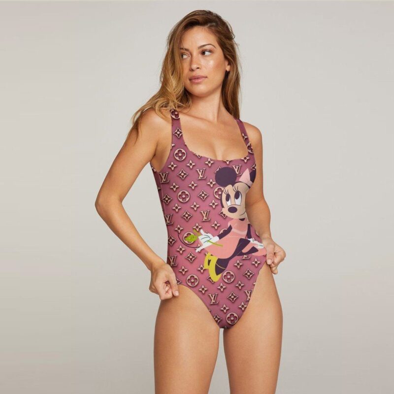 Louis Vuitton Bikini Swimwear Beachwear Women One Piece Swimsuit OSW1064