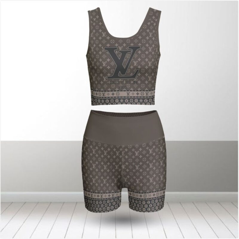 Louis Vuitton Summer Women Sport Bra Yoga Set Running Outfit SBY1002