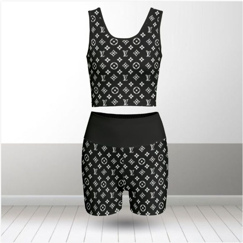 Louis Vuitton Summer Women Sport Bra Yoga Set Running Outfit SBY1003