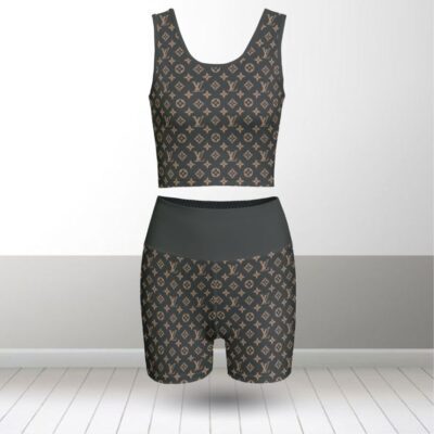Louis Vuitton Summer Women Sport Bra Yoga Set Running Outfit SBY1004