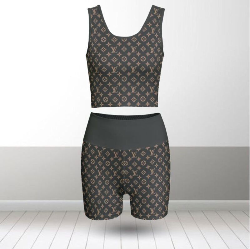 Louis Vuitton Summer Women Sport Bra Yoga Set Running Outfit SBY1004