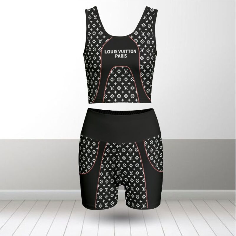 Louis Vuitton Summer Women Sport Bra Yoga Set Running Outfit SBY1005