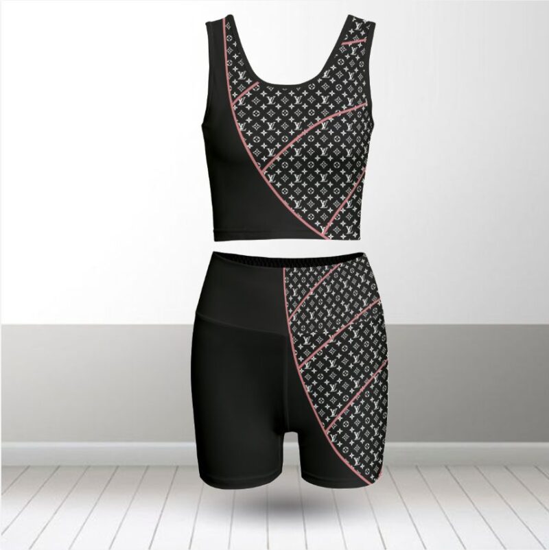 Louis Vuitton Summer Women Sport Bra Yoga Set Running Outfit SBY1006