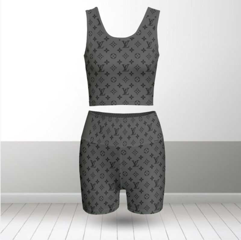 Louis Vuitton Summer Women Sport Bra Yoga Set Running Outfit SBY1007