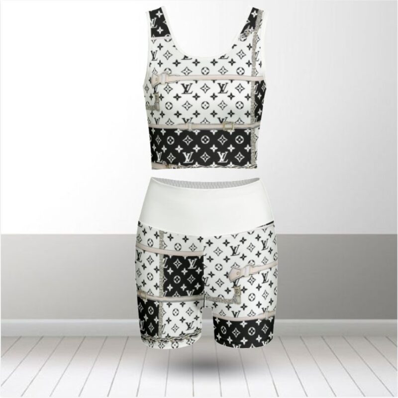 Louis Vuitton Summer Women Sport Bra Yoga Set Running Outfit SBY1008