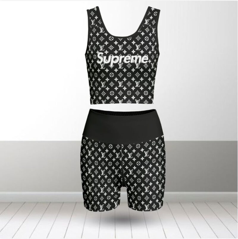 Louis Vuitton Summer Women Sport Bra Yoga Set Running Outfit SBY1009