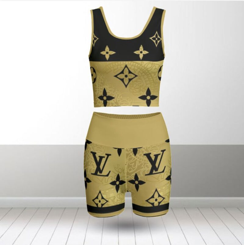 Louis Vuitton Summer Women Sport Bra Yoga Set Running Outfit SBY1010