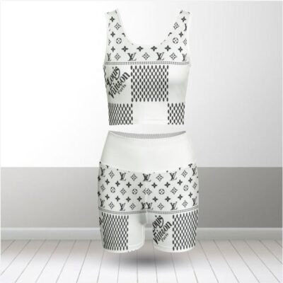 Louis Vuitton Summer Women Sport Bra Yoga Set Running Outfit SBY1011