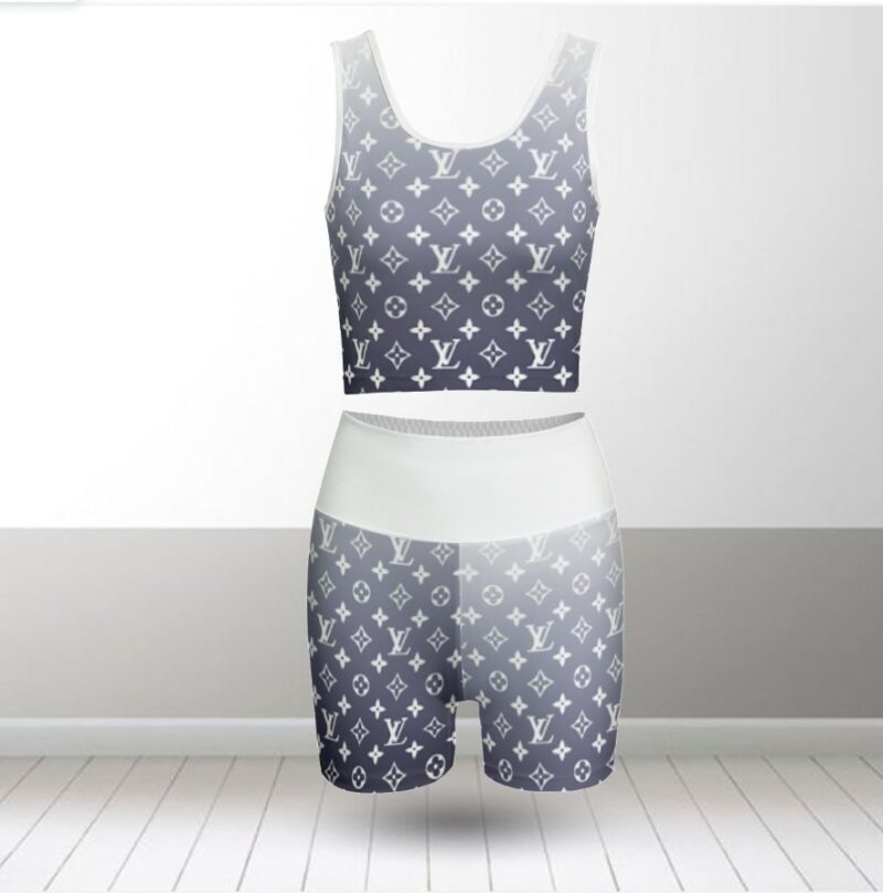 Louis Vuitton Summer Women Sport Bra Yoga Set Running Outfit SBY1012