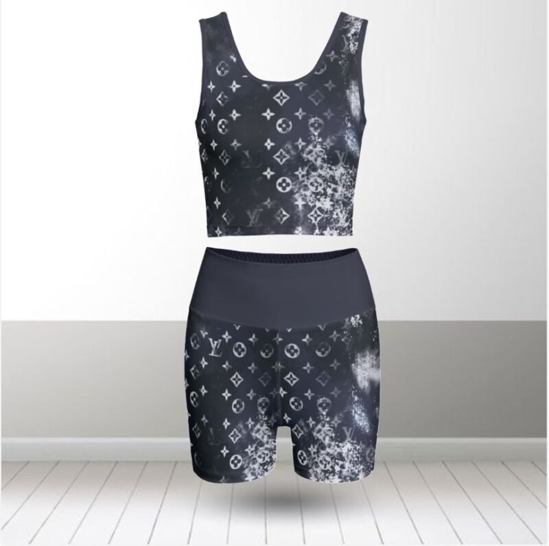 Louis Vuitton Summer Women Sport Bra Yoga Set Running Outfit SBY1013