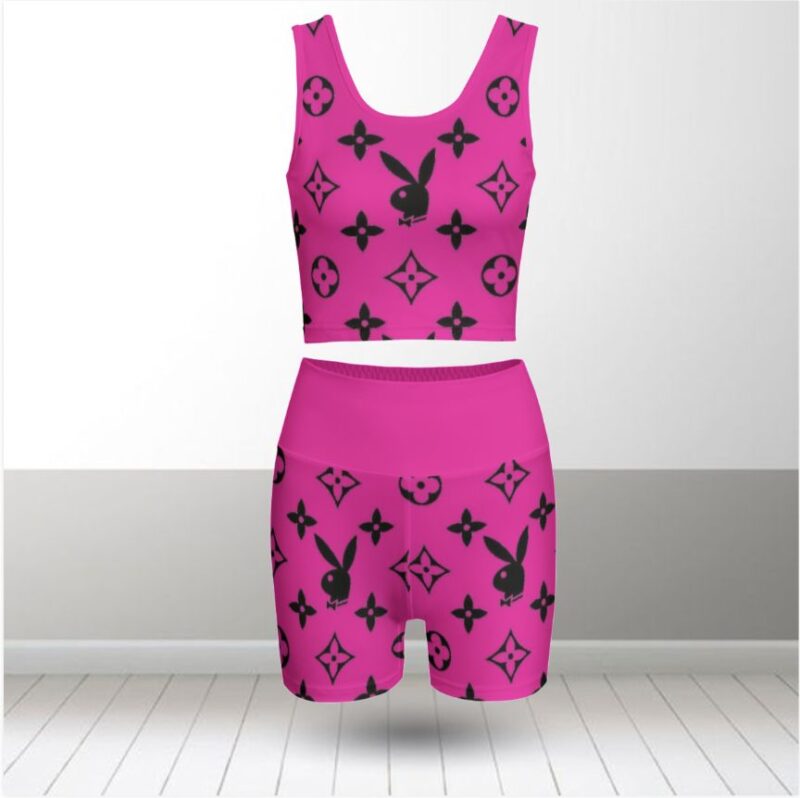 Louis Vuitton Summer Women Sport Bra Yoga Set Running Outfit SBY1021