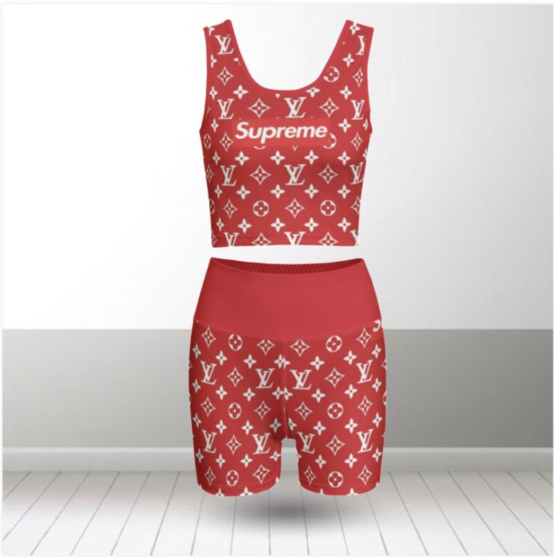 Louis Vuitton Summer Women Sport Bra Yoga Set Running Outfit SBY1023