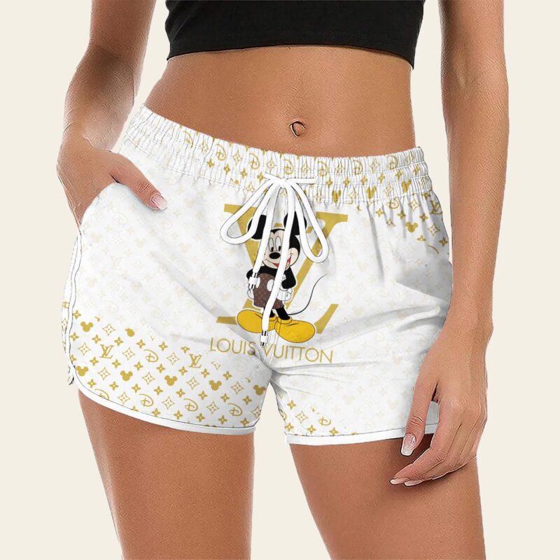 Luxury Cute Cartoon On Limited Edition LV Women Shorts Lady Beach Shorts WMS1002