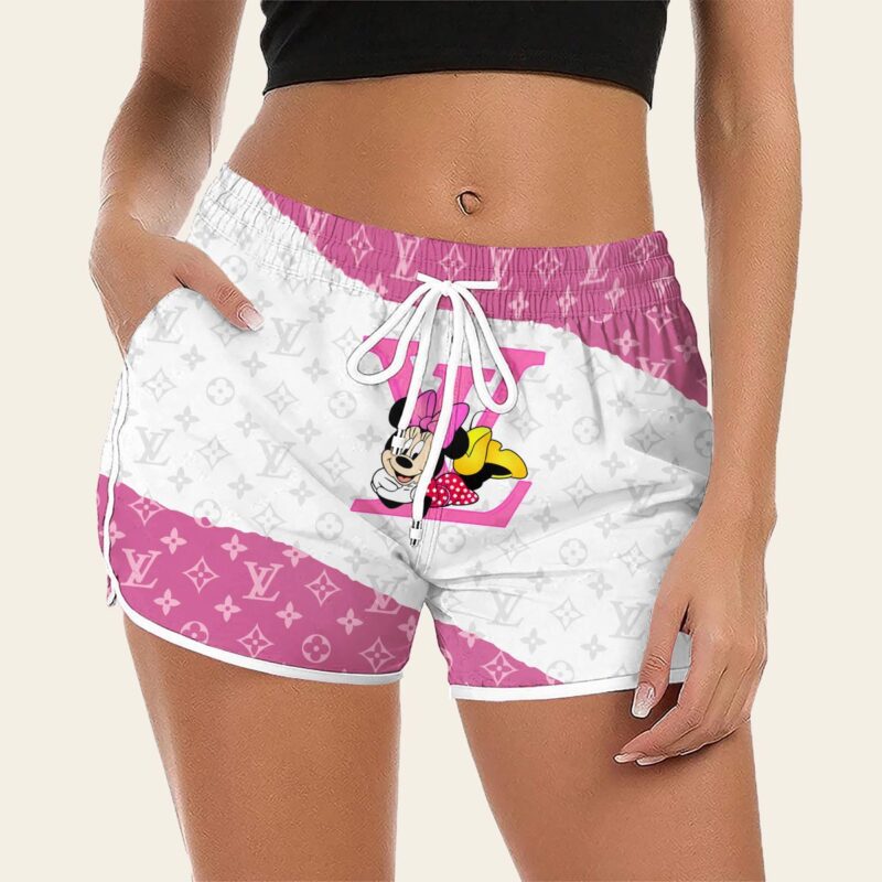 Luxury Cute Cartoon On Limited Edition LV Women Shorts Lady Beach Shorts WMS1004