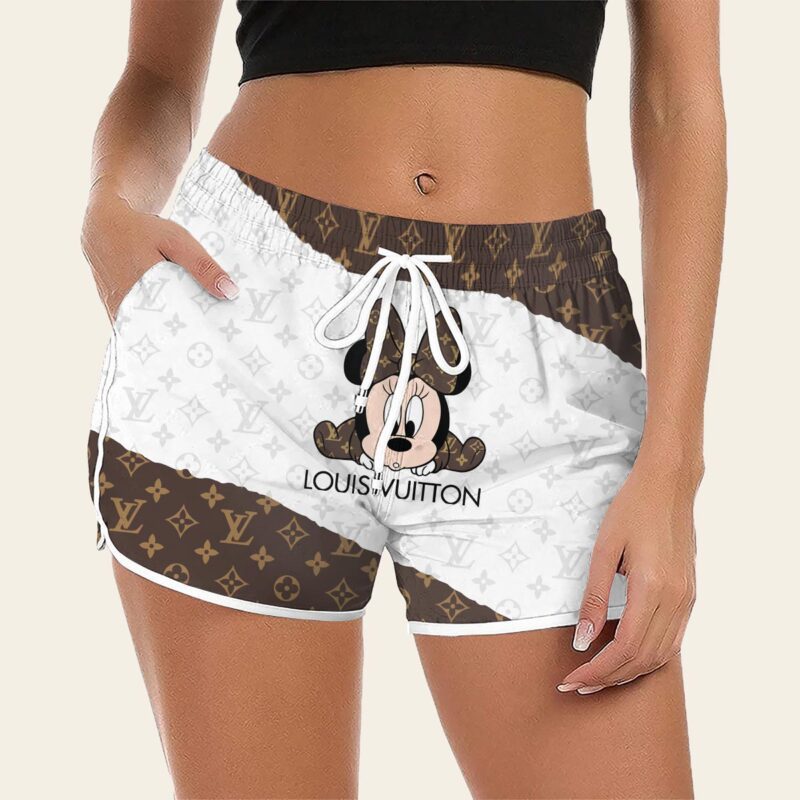 Luxury Cute Cartoon On Limited Edition LV Women Shorts Lady Beach Shorts WMS1006