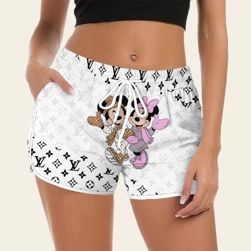 Luxury Cute Cartoon On Limited Edition LV Women Shorts Lady Beach Shorts WMS1007