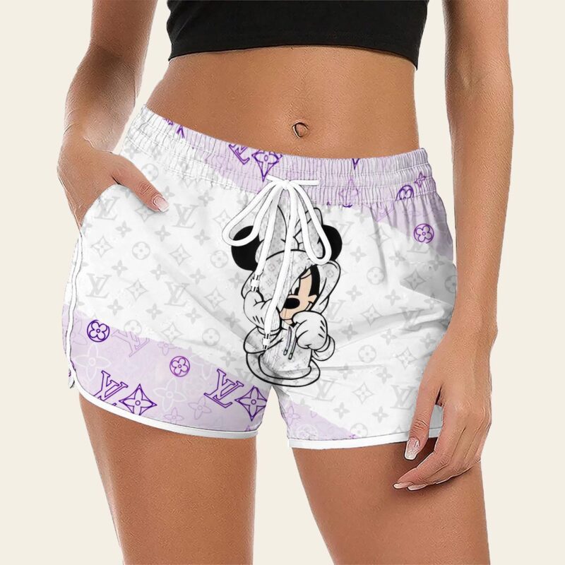 Luxury Cute Cartoon On Limited Edition LV Women Shorts Lady Beach Shorts WMS1011