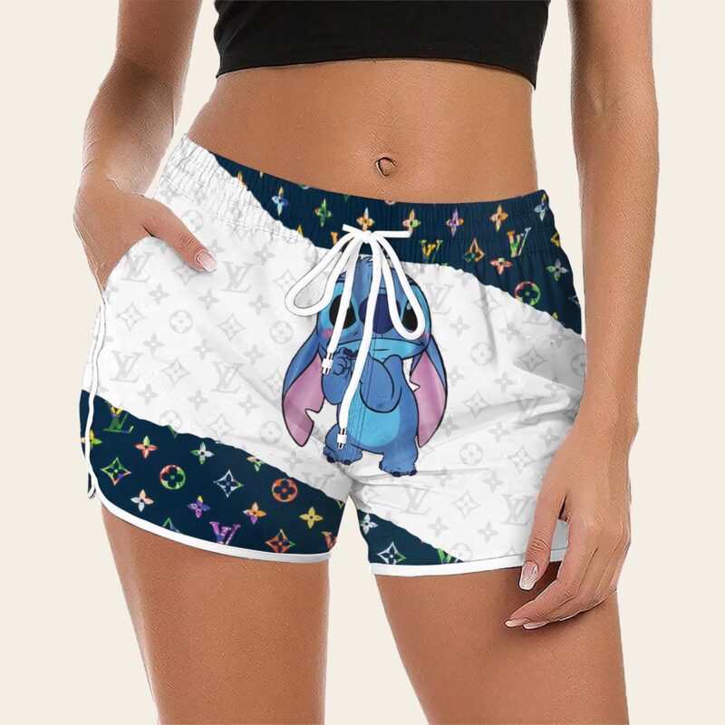 Luxury Cute Cartoon On Limited Edition LV Women Shorts Lady Beach Shorts WMS1012