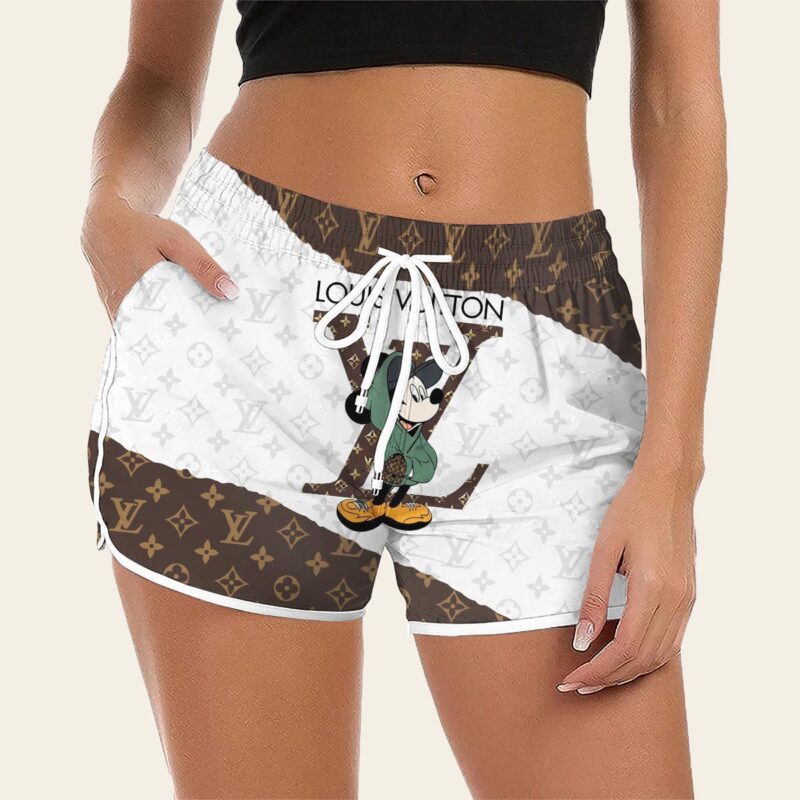 Luxury Cute Cartoon On Limited Edition LV Women Shorts Lady Beach Shorts WMS1016