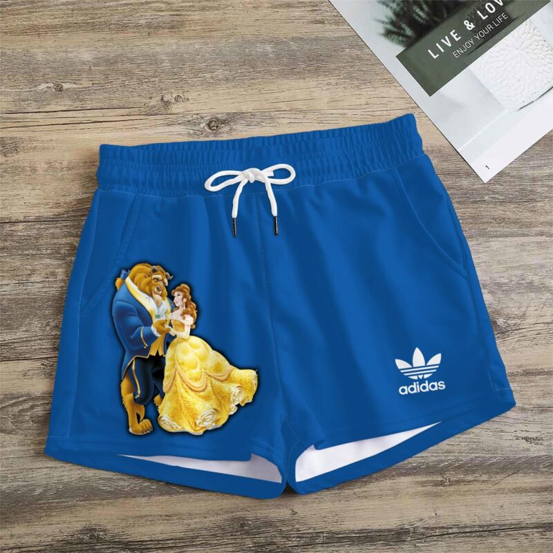 Premium Beauty and The Beast In Adidas Women Shorts Lady Beach Shorts WMS1077