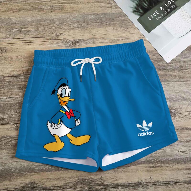 Premium Donald Duck In Adidas Women Shorts Lady Beach Shorts WMS1079