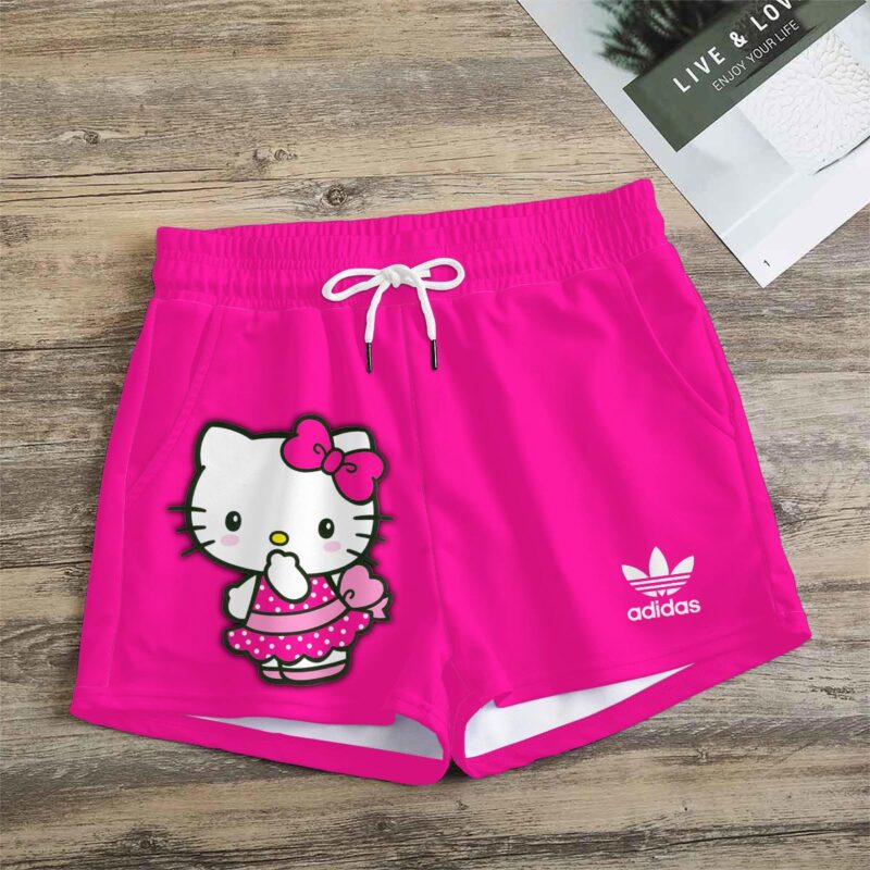 Premium Hello Kitty In Adidas Women Shorts Lady Beach Shorts WMS1080