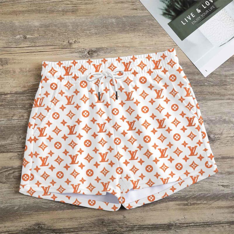 Premium Monogram Logo LV Women Shorts Lady Beach Shorts WMS1039