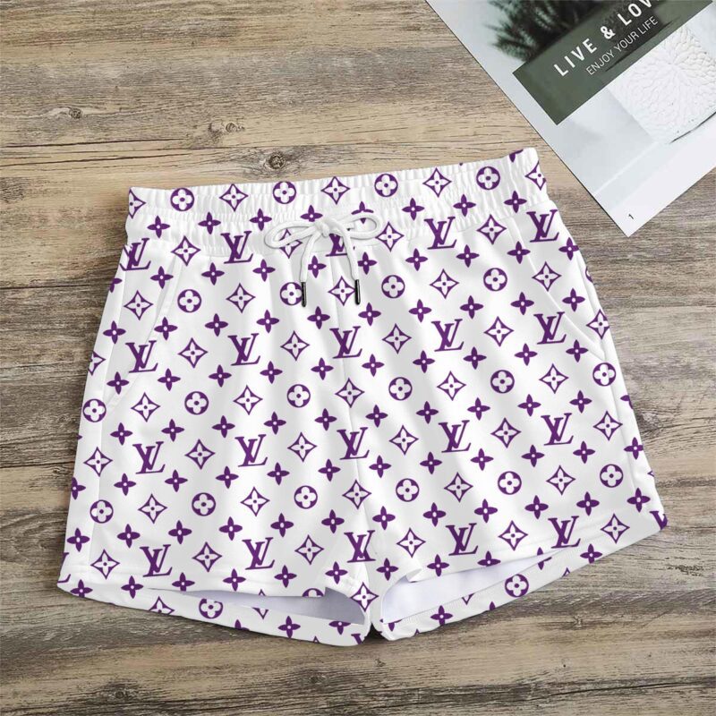 Premium Monogram Logo LV Women Shorts Lady Beach Shorts WMS1041