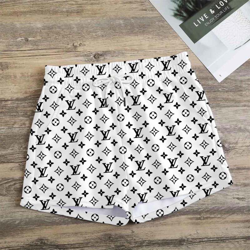 Premium Monogram Logo LV Women Shorts Lady Beach Shorts WMS1042