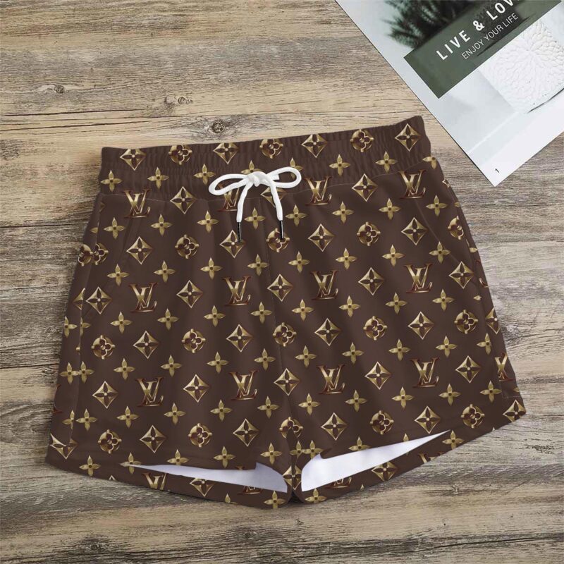 Premium Monogram Logo LV Women Shorts Lady Beach Shorts WMS1043