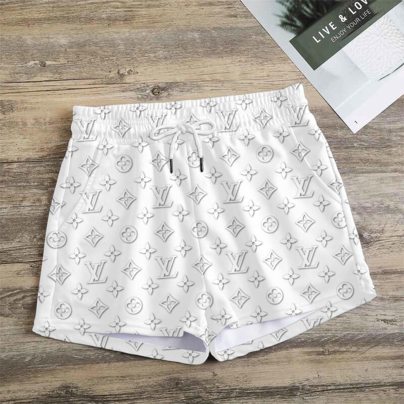 Premium Monogram Logo LV Women Shorts Lady Beach Shorts WMS1045