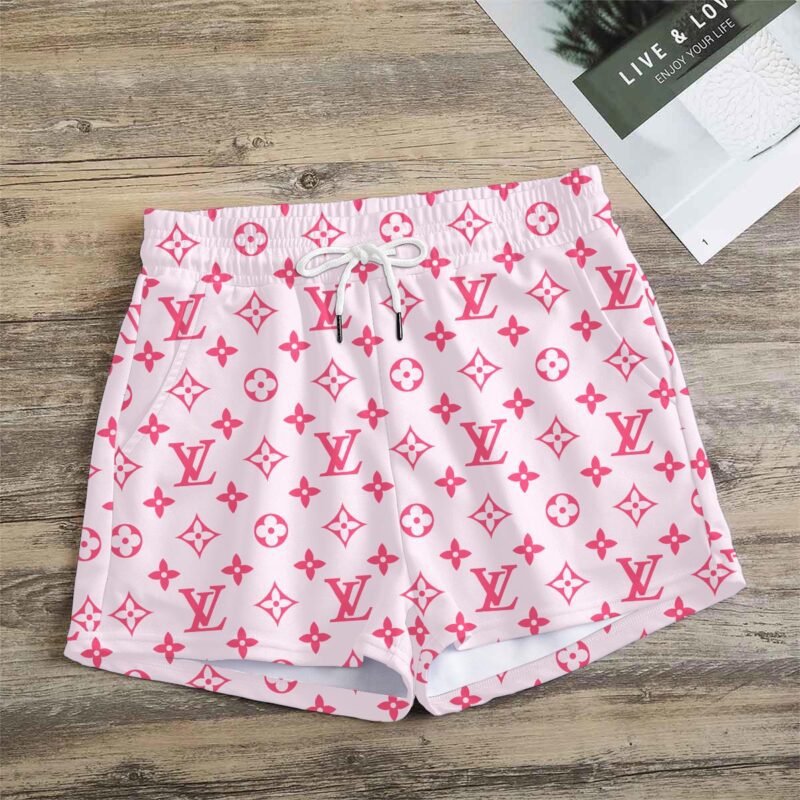 Premium Monogram Logo LV Women Shorts Lady Beach Shorts WMS1049