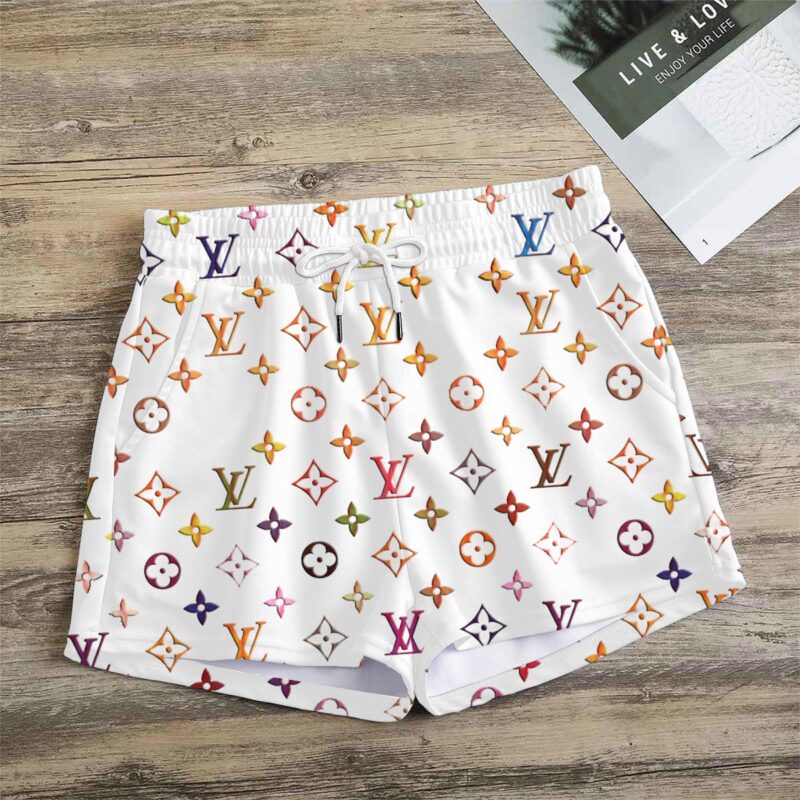 Premium Monogram Logo LV Women Shorts Lady Beach Shorts WMS1053