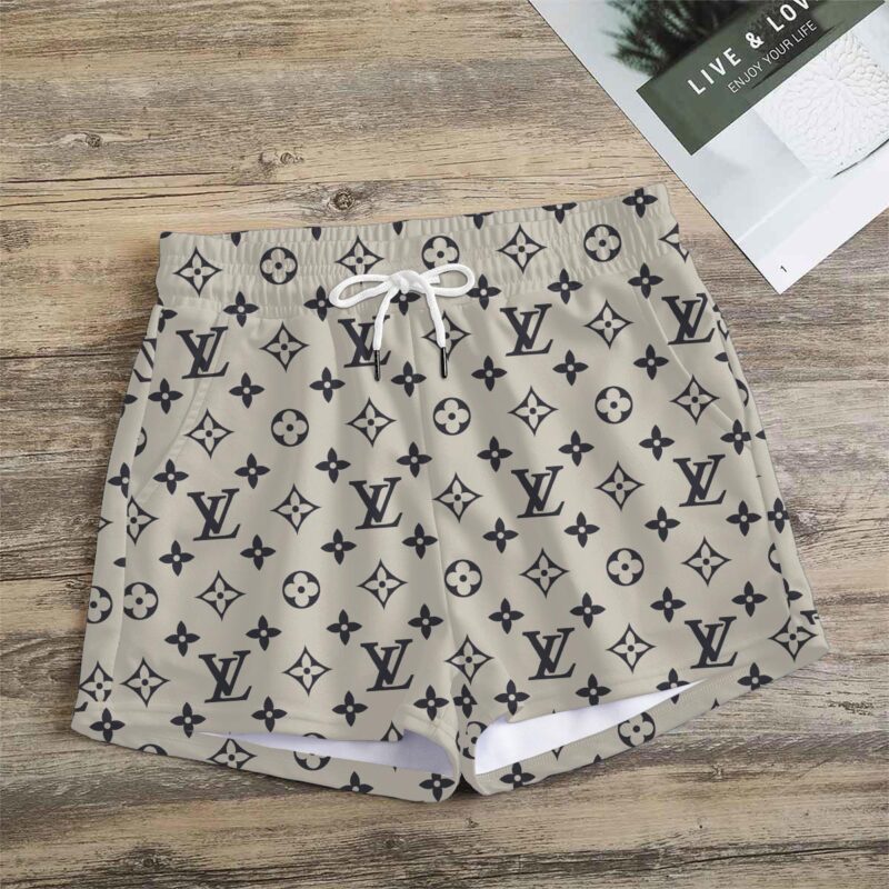 Premium Monogram Logo LV Women Shorts Lady Beach Shorts WMS1060