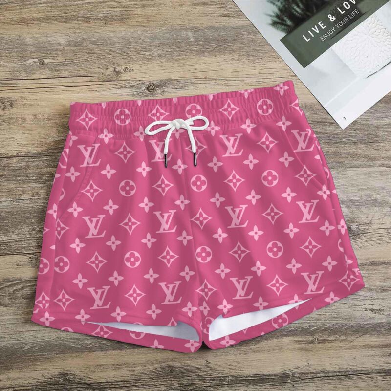 Premium Monogram Logo LV Women Shorts Lady Beach Shorts WMS1061