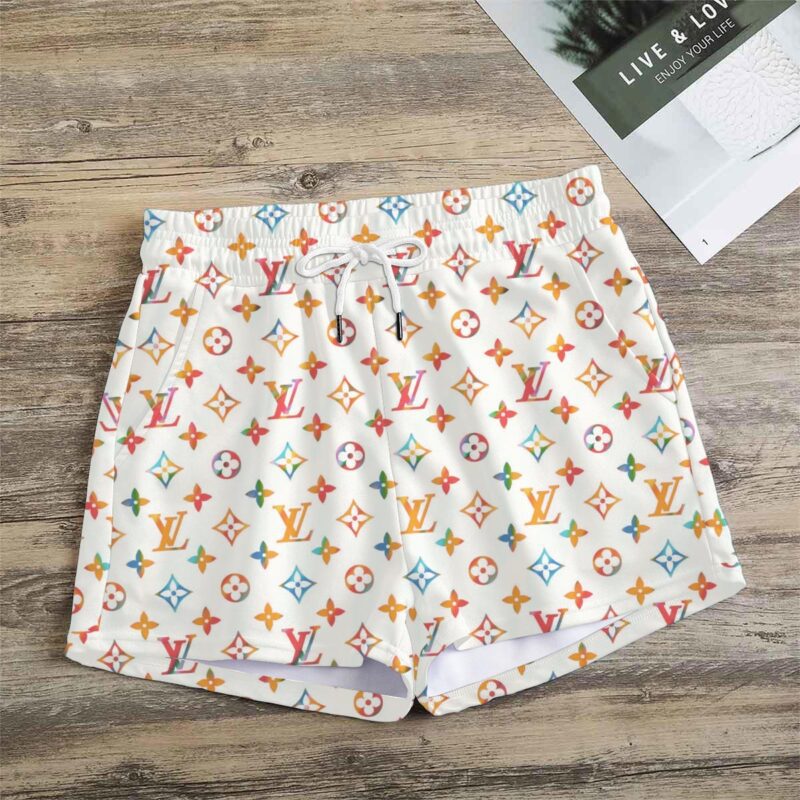 Premium Monogram Logo LV Women Shorts Lady Beach Shorts WMS1062