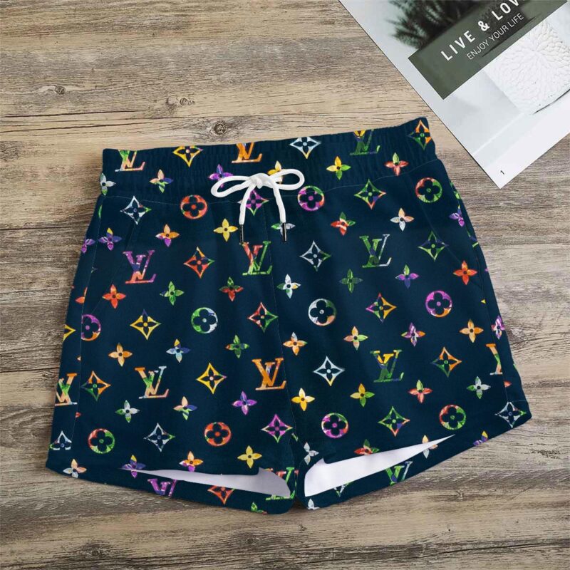 Premium Monogram Logo LV Women Shorts Lady Beach Shorts WMS1063