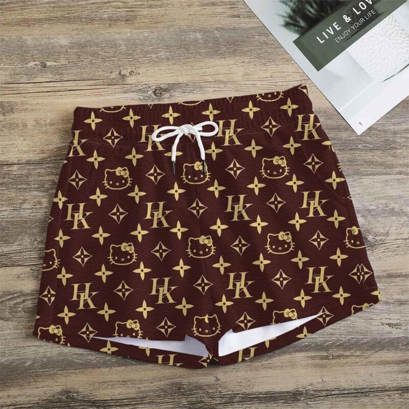 Premium Monogram Logo LV Women Shorts Lady Beach Shorts WMS1064