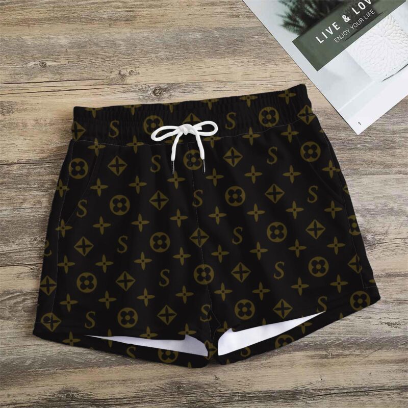 Premium Monogram Logo LV Women Shorts Lady Beach Shorts WMS1065