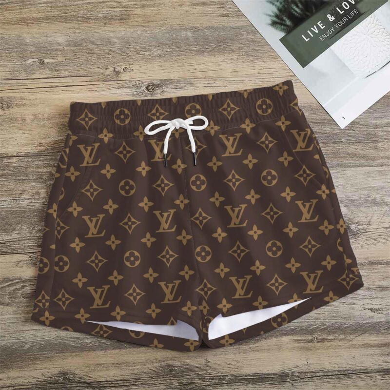 Premium Monogram Logo LV Women Shorts Lady Beach Shorts WMS1066