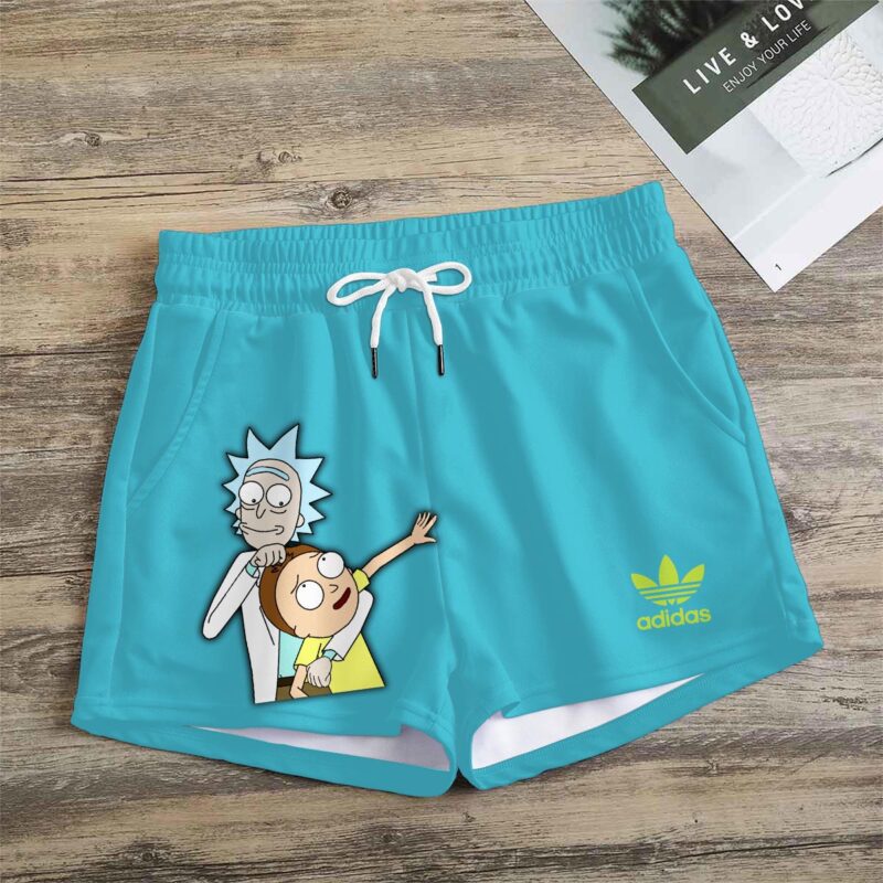 Premium Rick And Morty In Adidas Women Shorts Lady Beach Shorts WMS1084