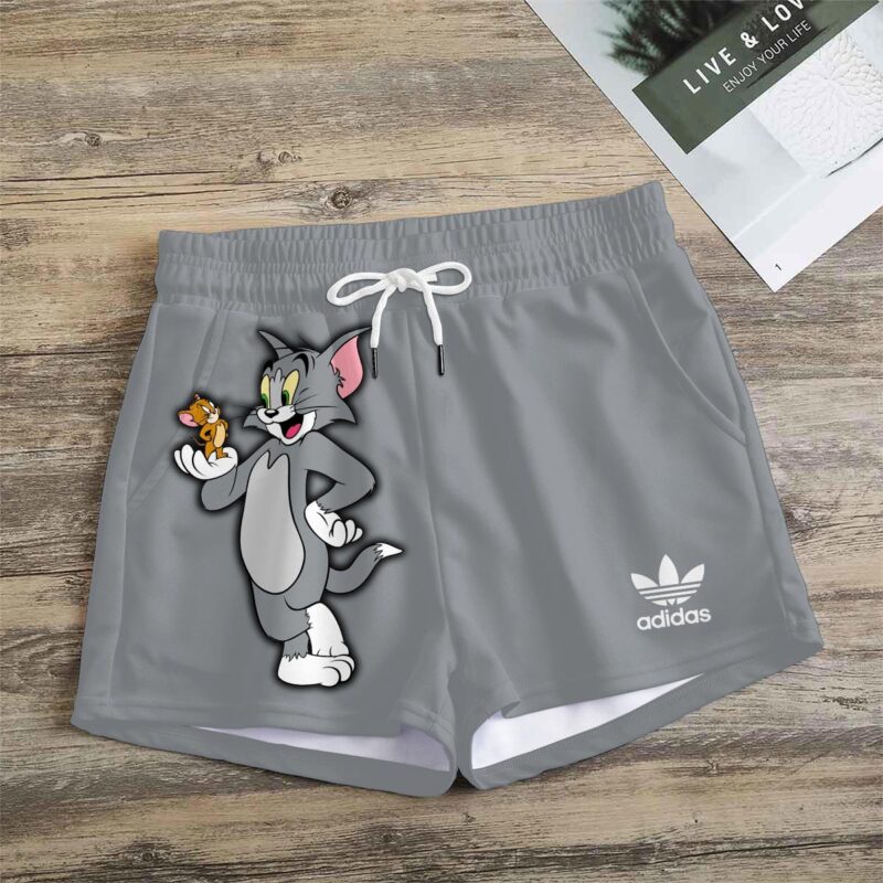 Premium Tom & Jerry In Adidas Women Shorts Lady Beach Shorts WMS1074