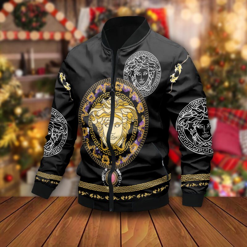 Versace Luxury Brand Varsity Zipper Jacket VST1163