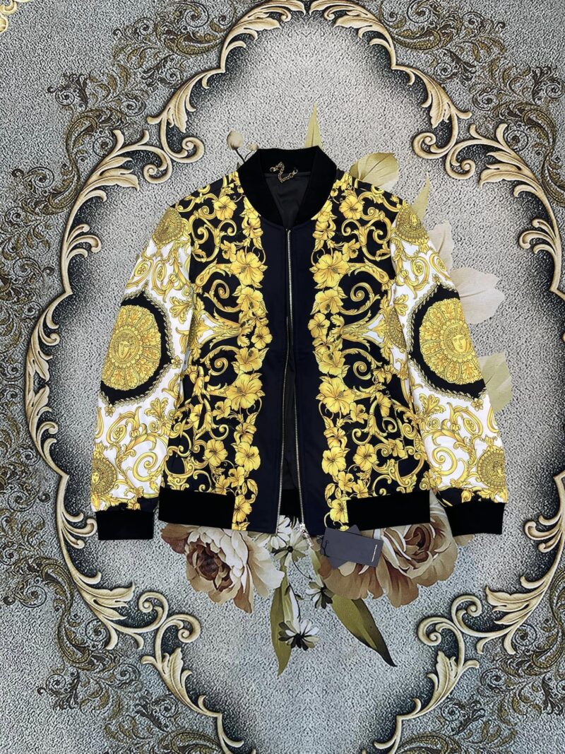 Versace Luxury Brand Varsity Zipper Jacket VST1355